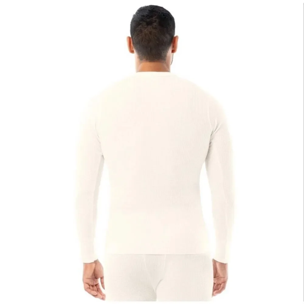 Indera Traditional Long Johns - Thermal Long Sleeve - Natural - Men Size XL